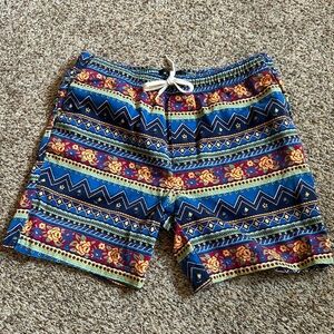 Mens colorful floral drawstring shorts pac sun size medium summer 6 inch inseam